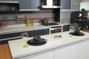 Simli Çimstone Mutfak Tezgah Modelleri
