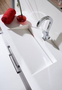 Akrilik Corian Yalak Lavabo Modeli