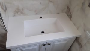 Zümrütevler Corian Lavabo Tezgah