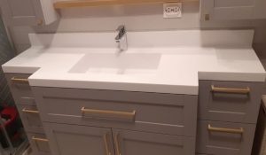 Aydınlı Corian Banyo Tezgahı