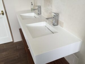 Van Corian Lavabo Tezgah