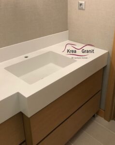 Ayazağa Corian Banyo Tezgahı