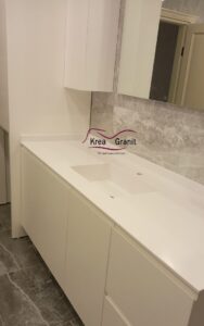 Bademli Corian Banyo Lavabosu